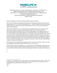 thumbnail of 2021-03-15 CWLL PUMP Act Support Letter House Committee on Education and Labor Hearing